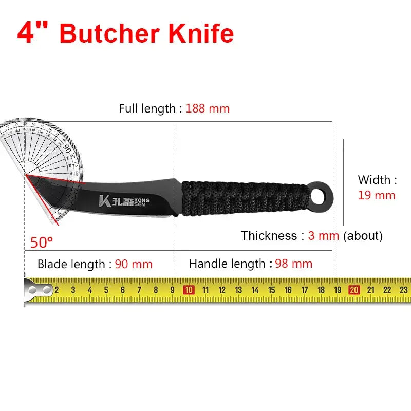 Hand Forged Barbecue Boning Knife For Meat Deboning Filleting And Slicing Fruit Fish Vegetables Chef Tools