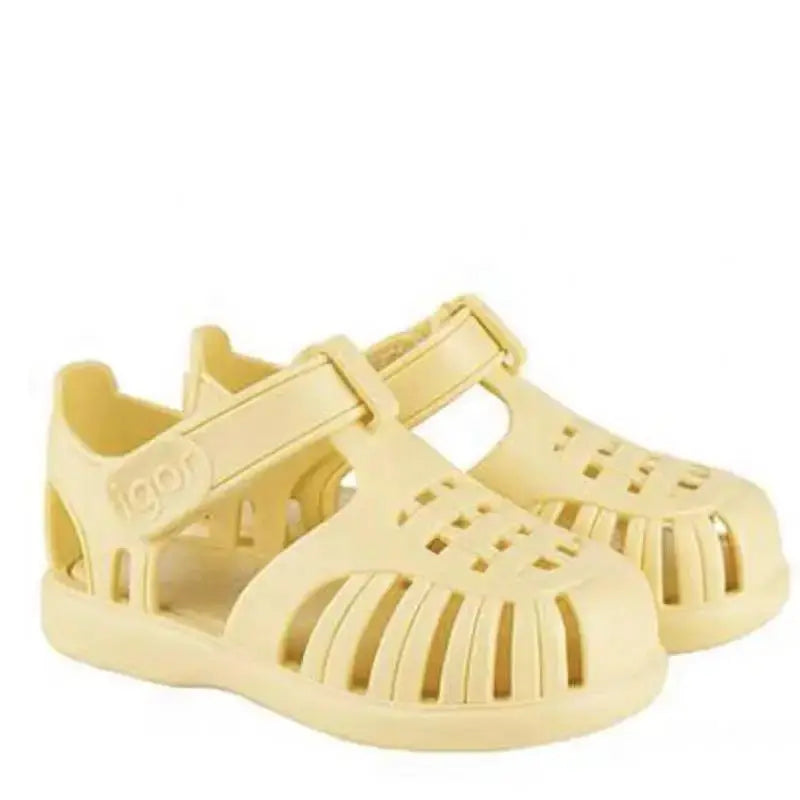 Classic Design Summer Roman Sandals For Kids Boys And Girls Breathable Casual Beach Footwear Solid Color