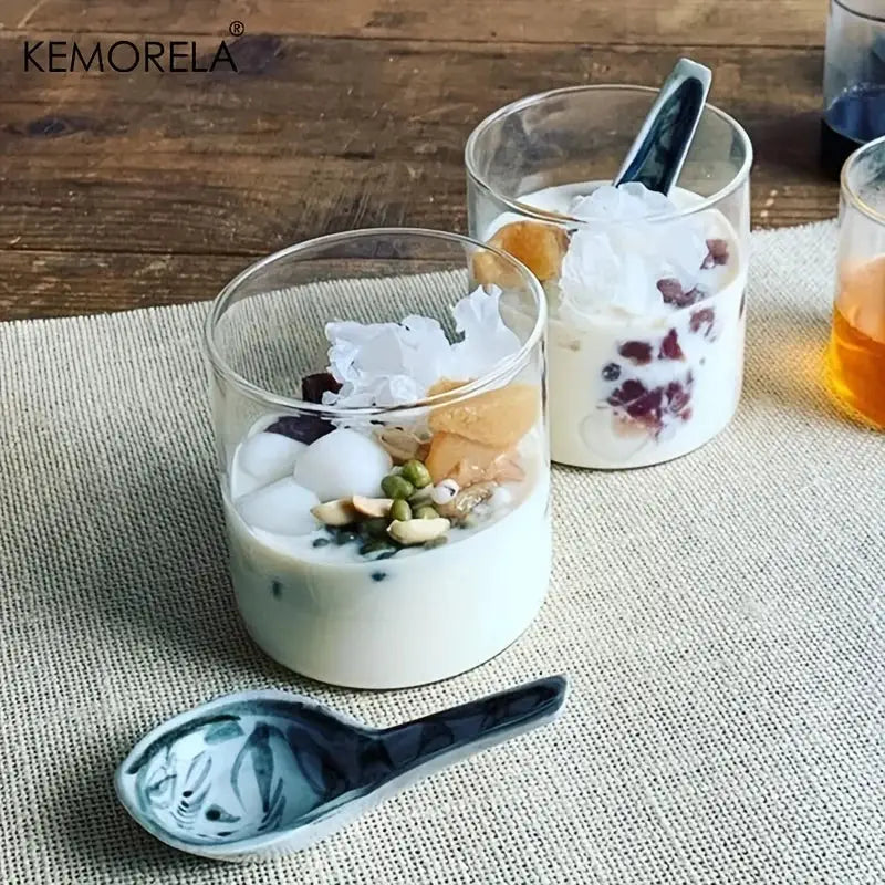 Borosilicate Glass Drinking Glass Set 4 Or 6 Pieces 15 Oz 19 Oz BPA Free Heat Resistant Dishwasher Safe