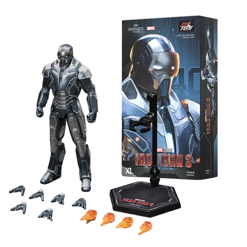 ZDTDS Iron Man Avengers MK37 Hammerhead MK12 MK38 Igor MK9 Iron Patriot War Machine Action Figure Collectible Toy