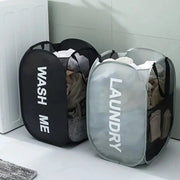 Portable Mesh Pop Up Laundry Hamper Wide Opening Breathable Dorm Room