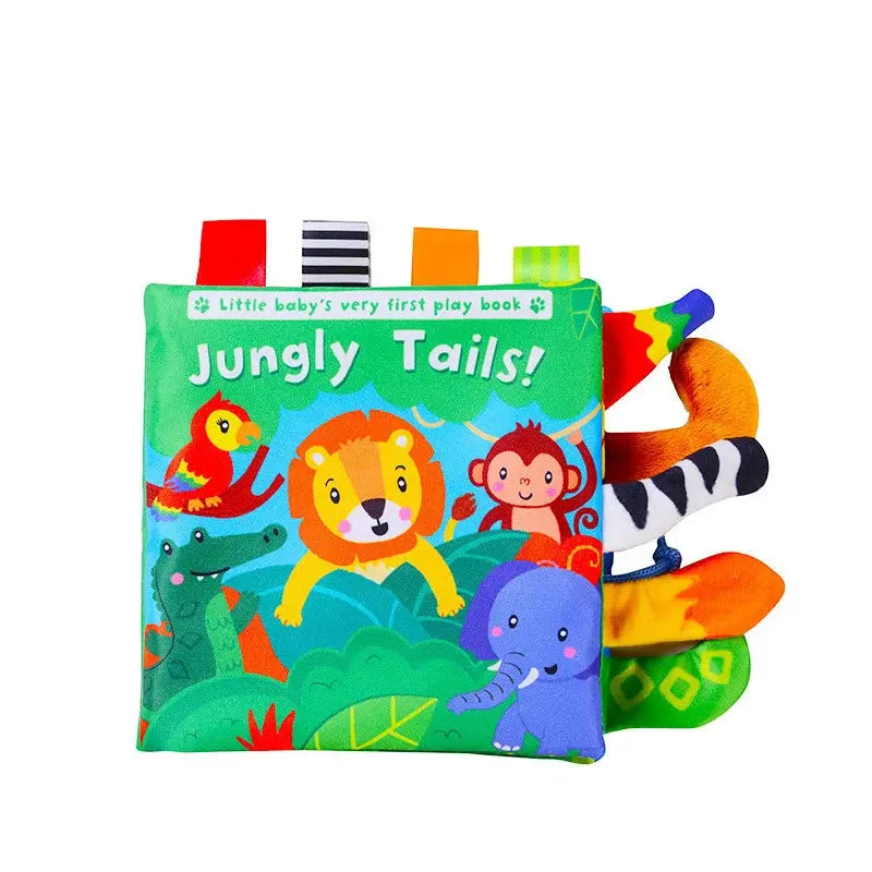 3D Visual Tail Cloth Baby Book Tear Resistant Biteable Toy for Early Cognitive Development and Interactive Play