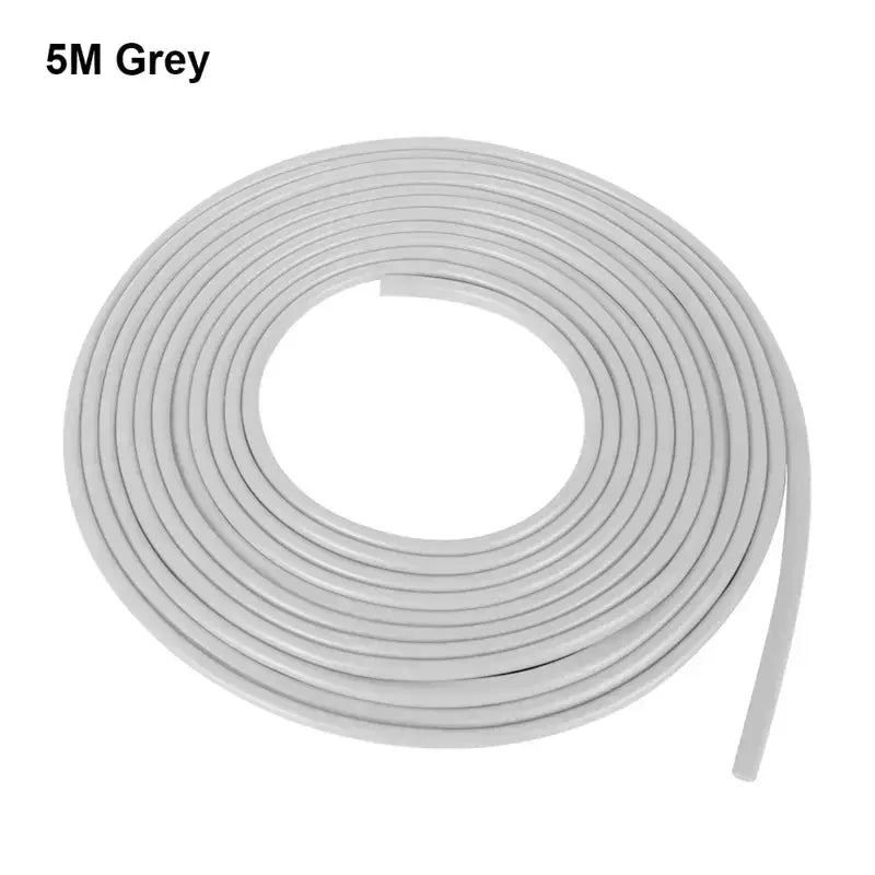 5M Car Door Edge Protector Strip U Type Rubber Moulding Trim With Adhesive Seal Guard Sticker