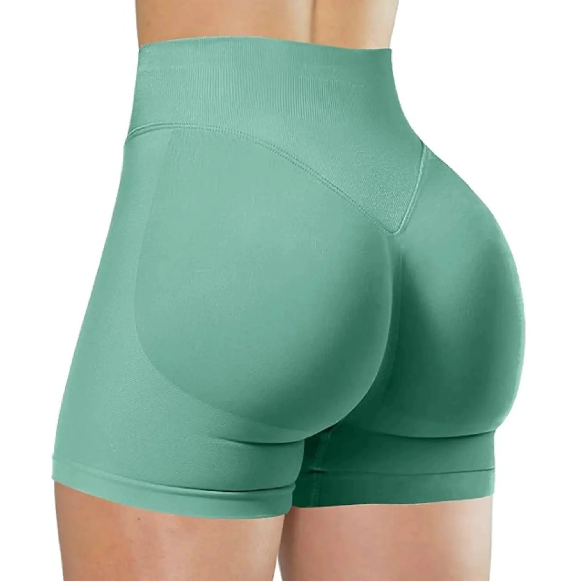 FlexiFit Summer High Waisted Yoga Shorts Snug Booty Lifting Seamless Knit Fit For Running And Yoga