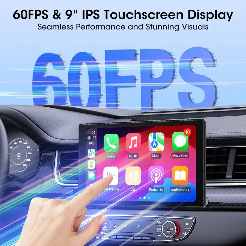 Wireless CarPlay Android Auto Seven To Nine Inches Multimedia Screen
