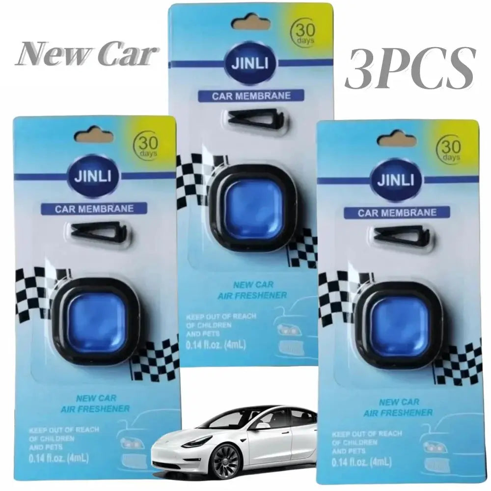 Long-Lasting Car Air Freshener Vent Clip With Essential Oil Scent Odor Eliminator Alcohol-Free 0.14oz