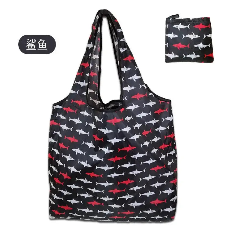 EcoCarry Large Foldable Reusable Tote Bag Made From 190T Polyester For Grocery Shopping Beach Storage