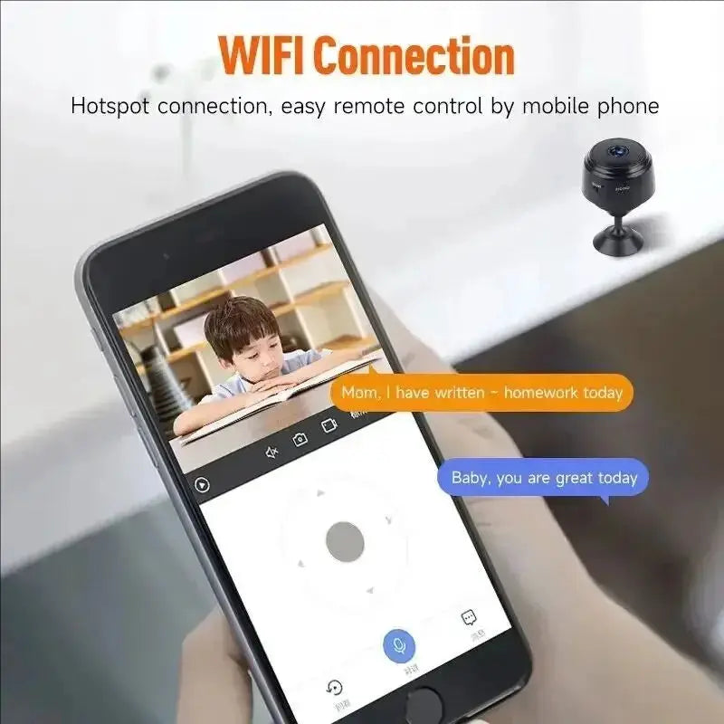 GEMODI A9 Mini Camera 1080P HD WiFi Security Camera With 2 4GHz Remote Monitoring App