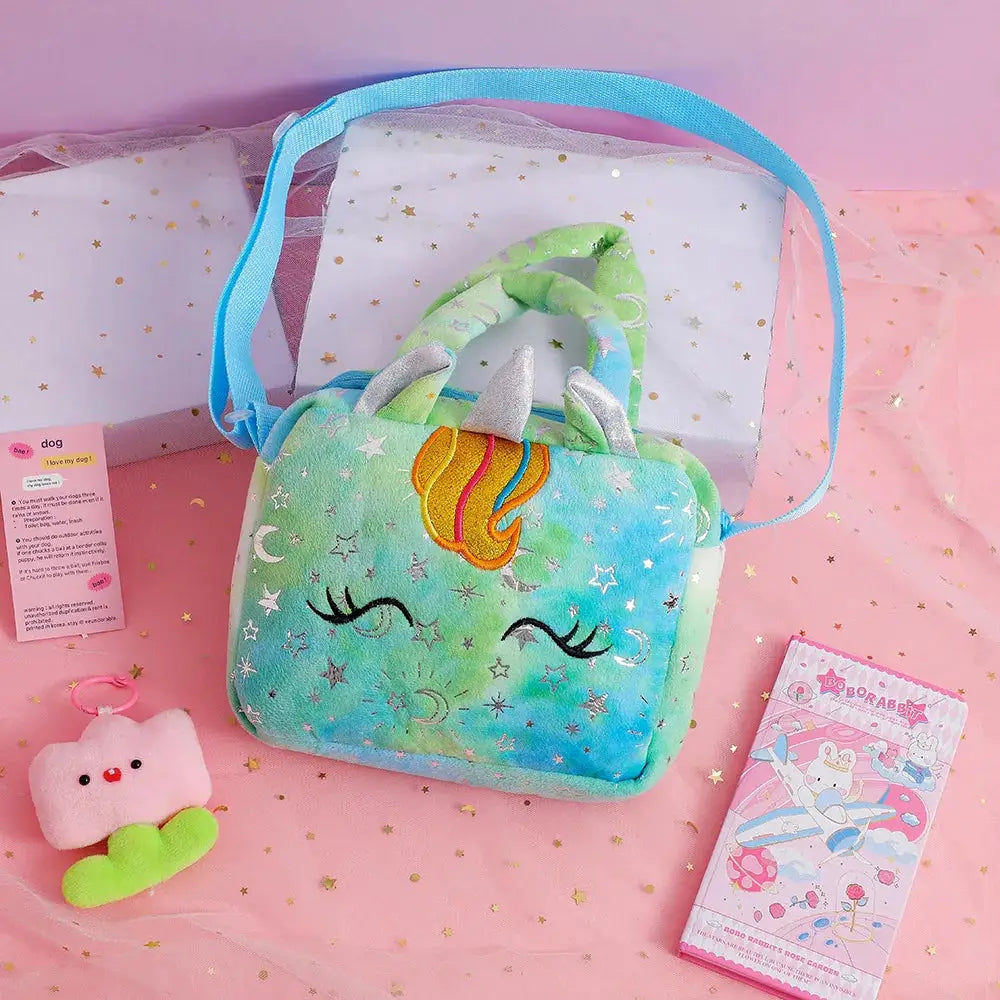 Fashion Sweet Unicorn Crossbody Handbag For Girls Cute Kid Bag Birthday Party Gift Little Girl Purse