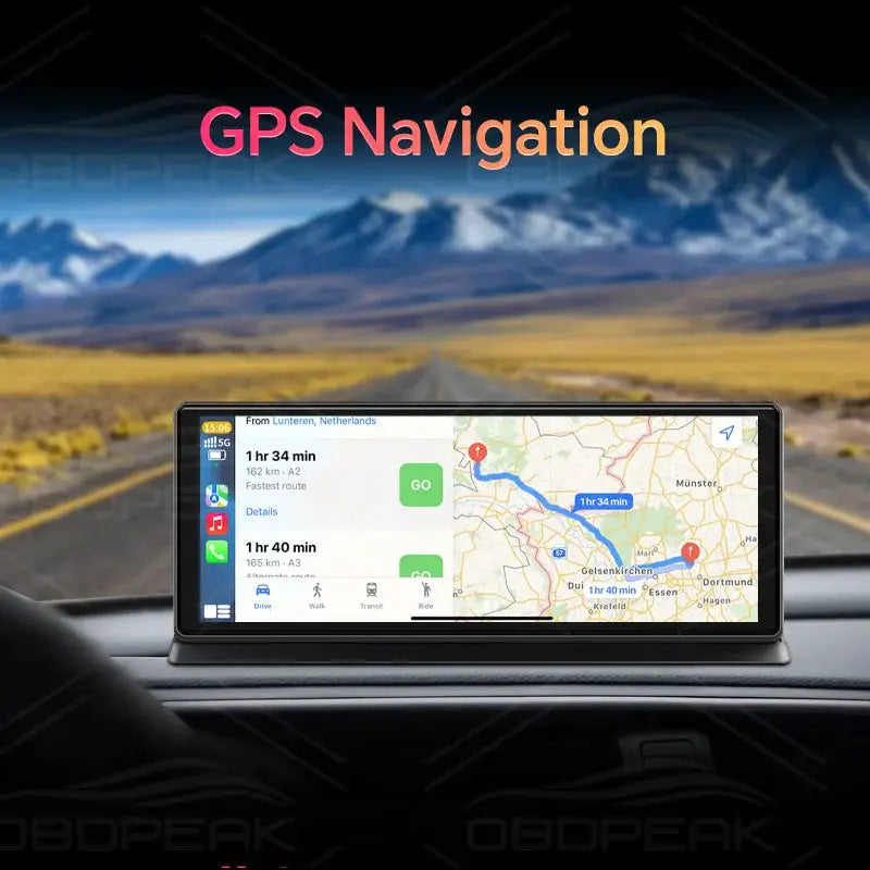 K2 Pro Car DVR 4K Dash Cam Dual Lens Wireless CarPlay Android Auto GPS