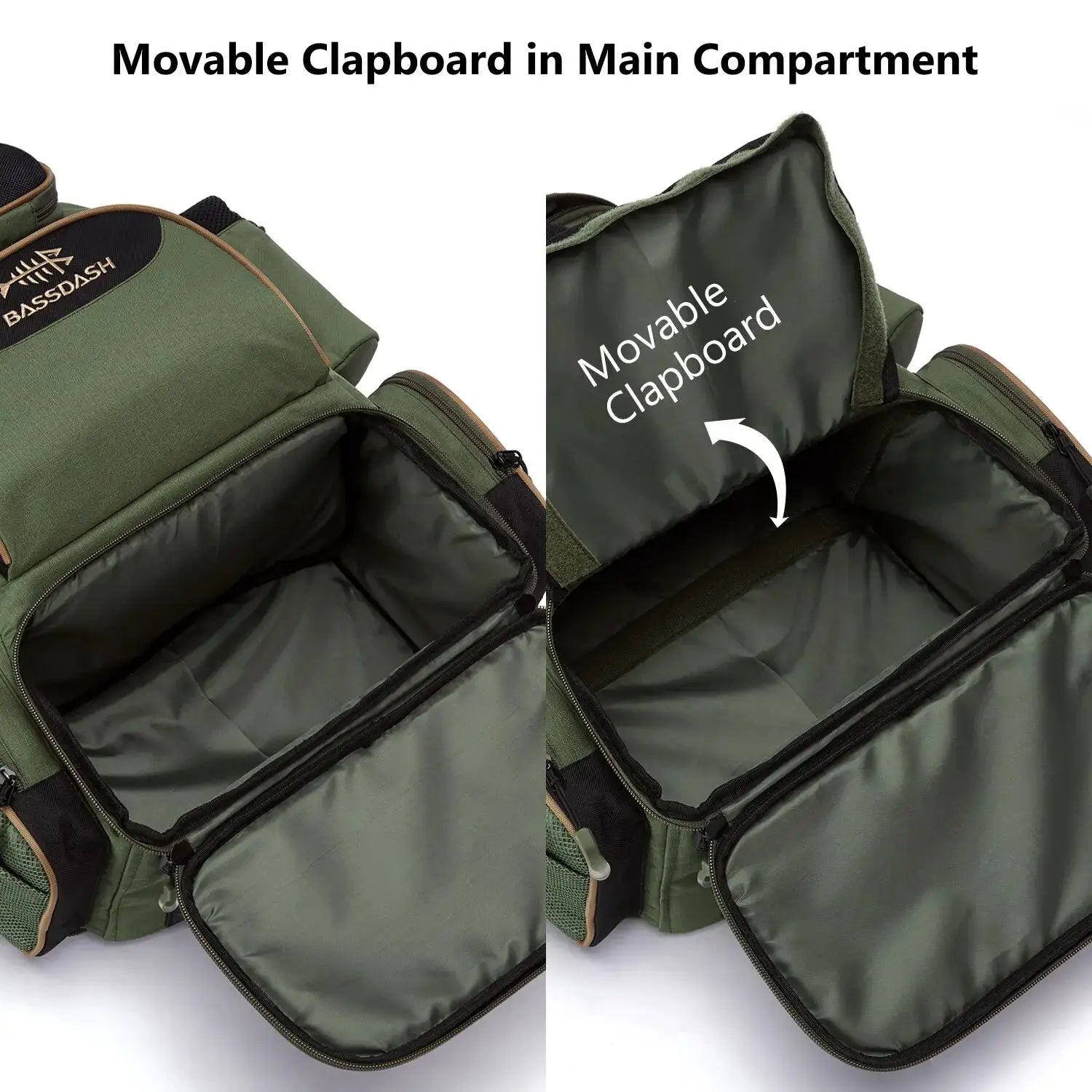 Bassdash Fishing Tackle Backpack Lightweight Tactical Bag With Smart Compartments And Ergonomic Support