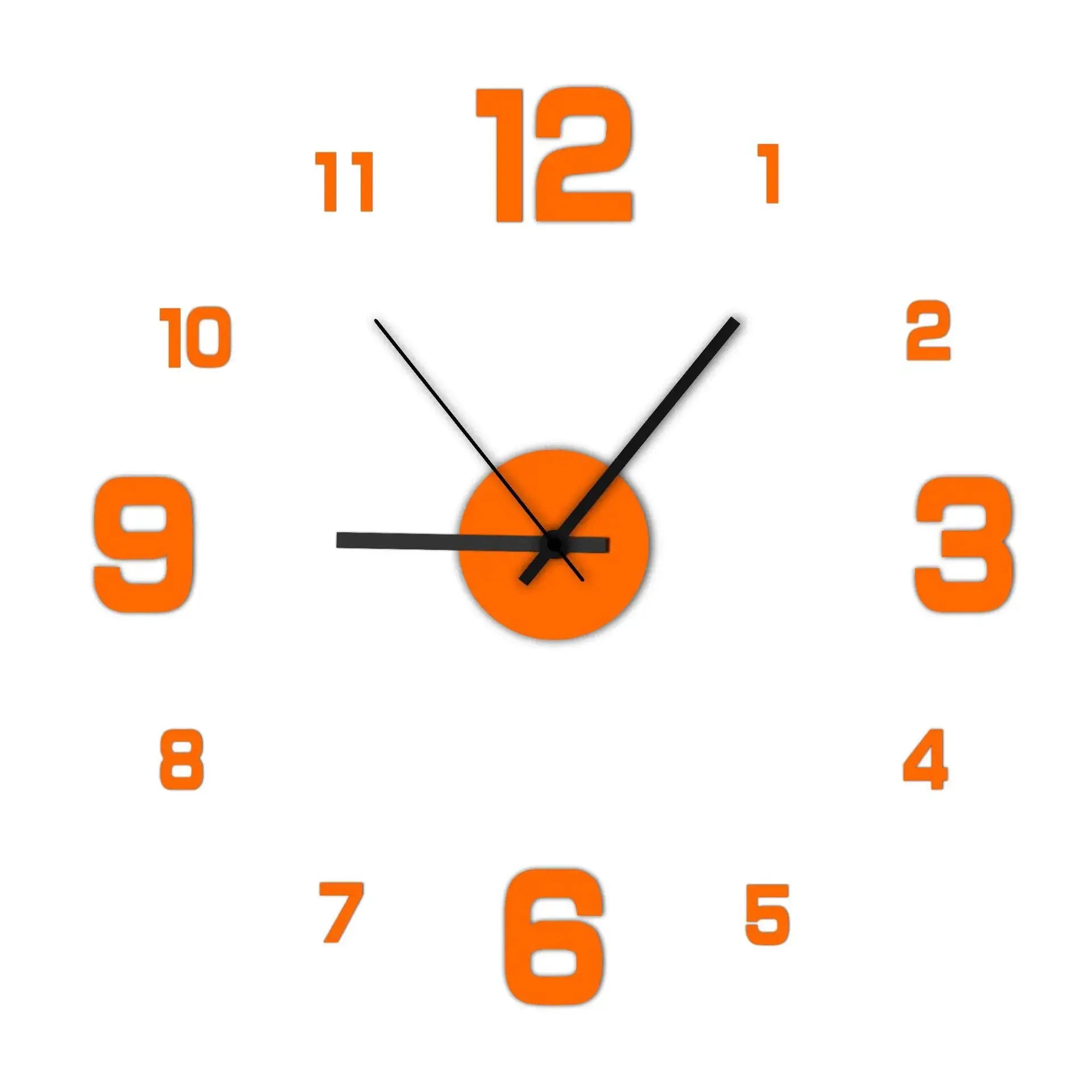 Creative Frameless DIY Wall Clock Wall Decal For Home And Office Silent Operation Living Room Decoration