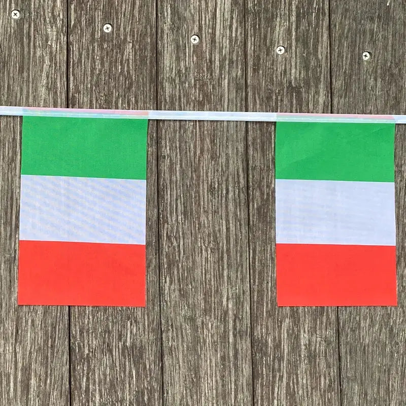 Italian Flags Bunting 20 Pcs Pennant Banner Party Festival Decor