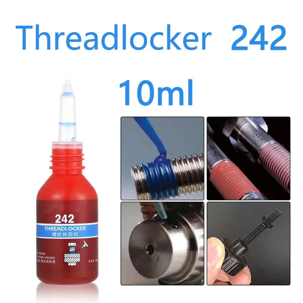 Vibratite 242 Threadlocker Medium Strength Blue Anaerobic Adhesive 10ml for Securing Threaded Fasteners