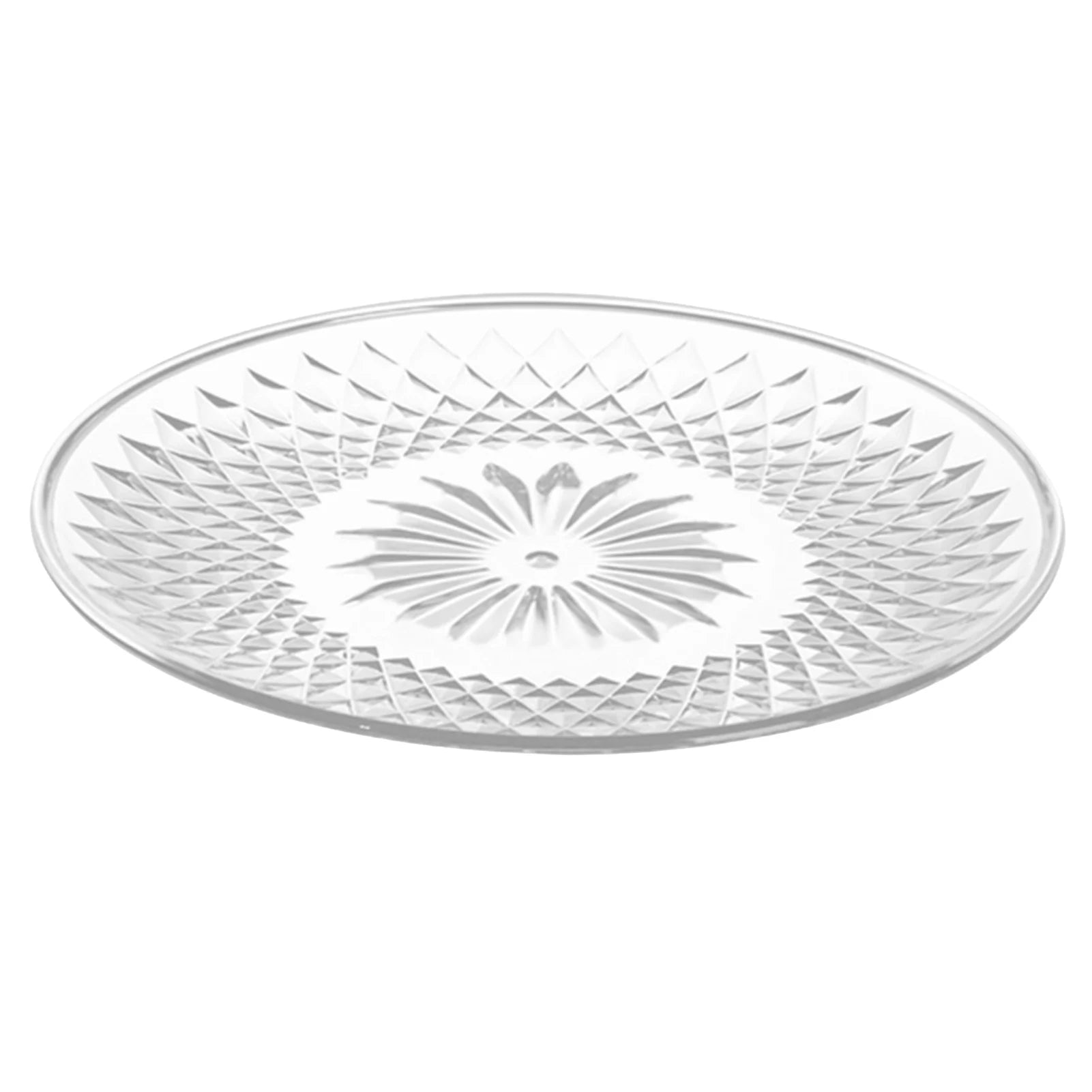 Clear Acrylic Serving Plates Set 15 20 25 30cm Dessert Tray Stand