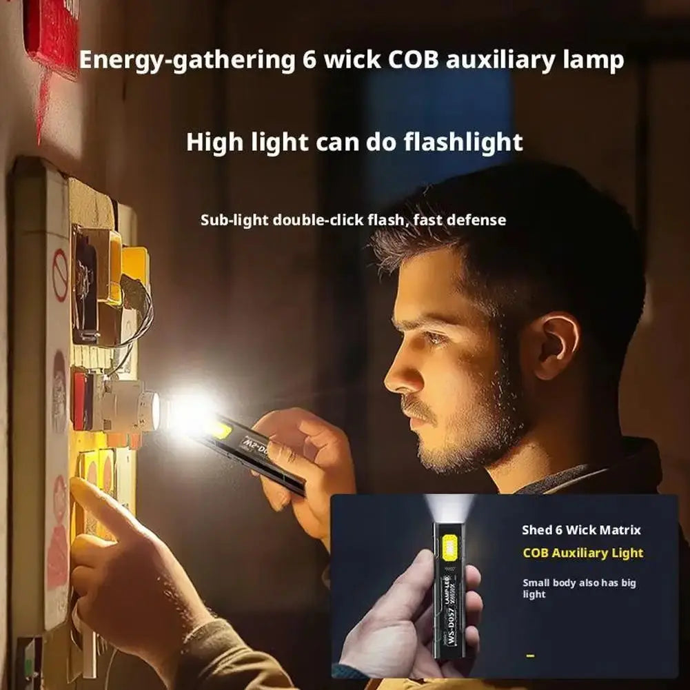 Simples Market outdoor LED flashlight 550Lm portable mini torch with 5 modes black pocket lantern