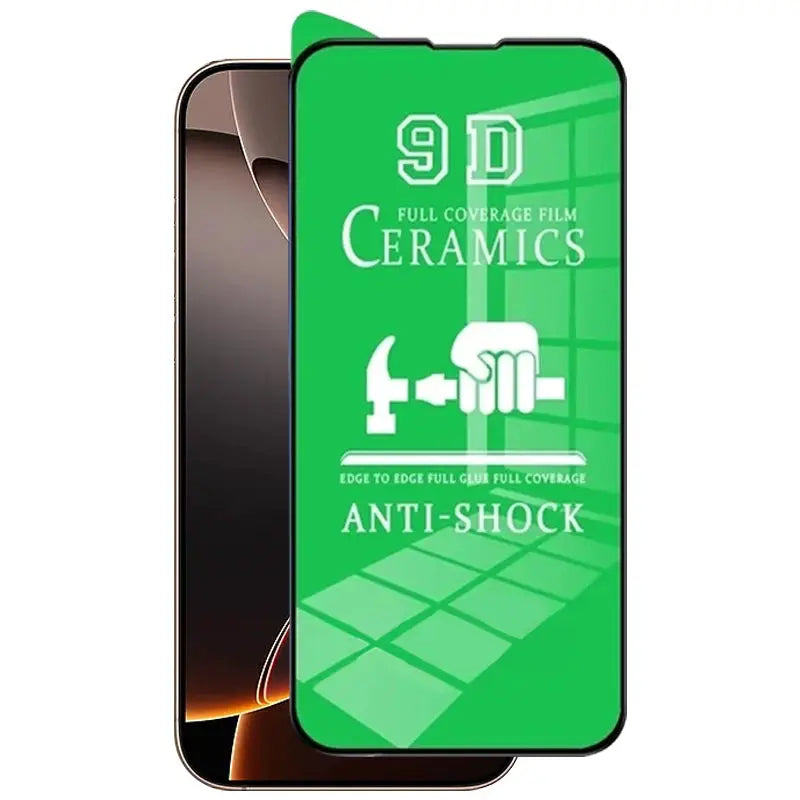 Screen protectors 4-pack by Simples Market, clear ceramic anti-shock full-coverage 9D film