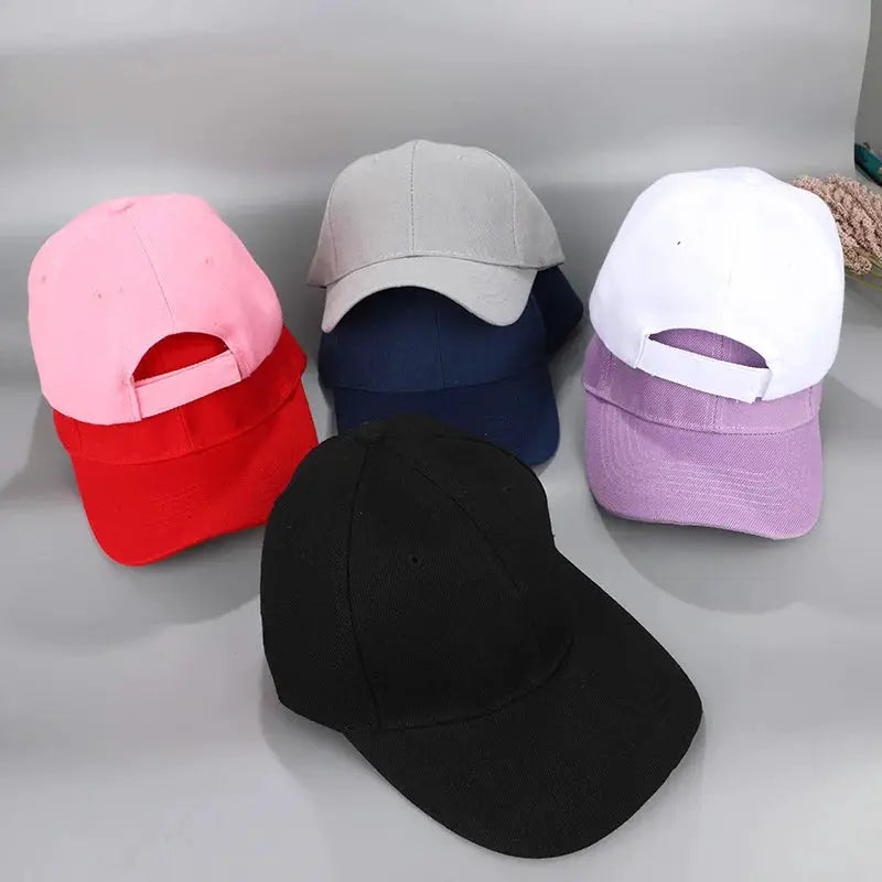 Summer Kids Baseball Cap Cotton Adjustable Unisex Sun Hat Snapback Hip Hop Style For Boys And Girls