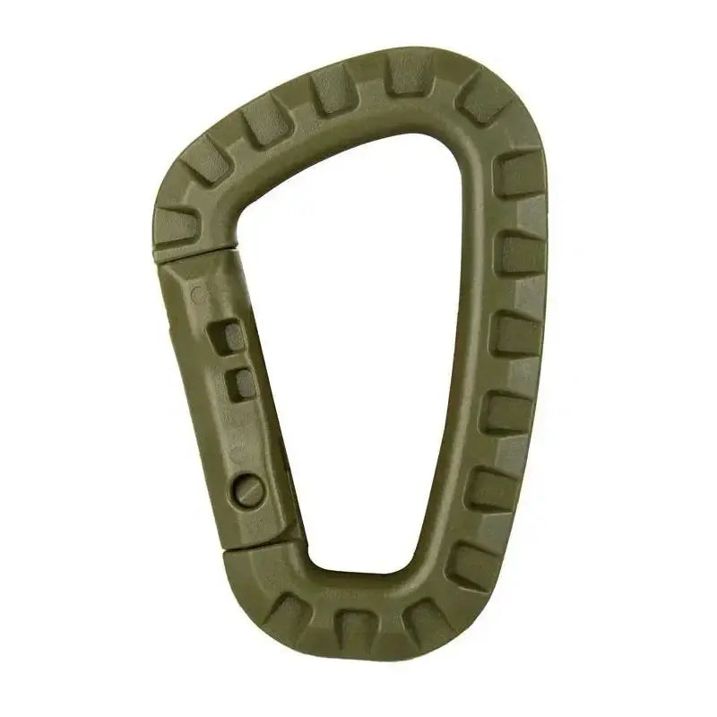 Military tactical carabiner clip olive green for outdoor gear