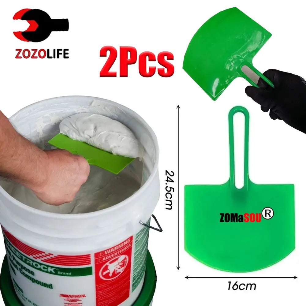 Curved Bucket Scoop Scraper Spackle Paint Putty Knife For Drywall Finishing Plaster Patch Construction Tools