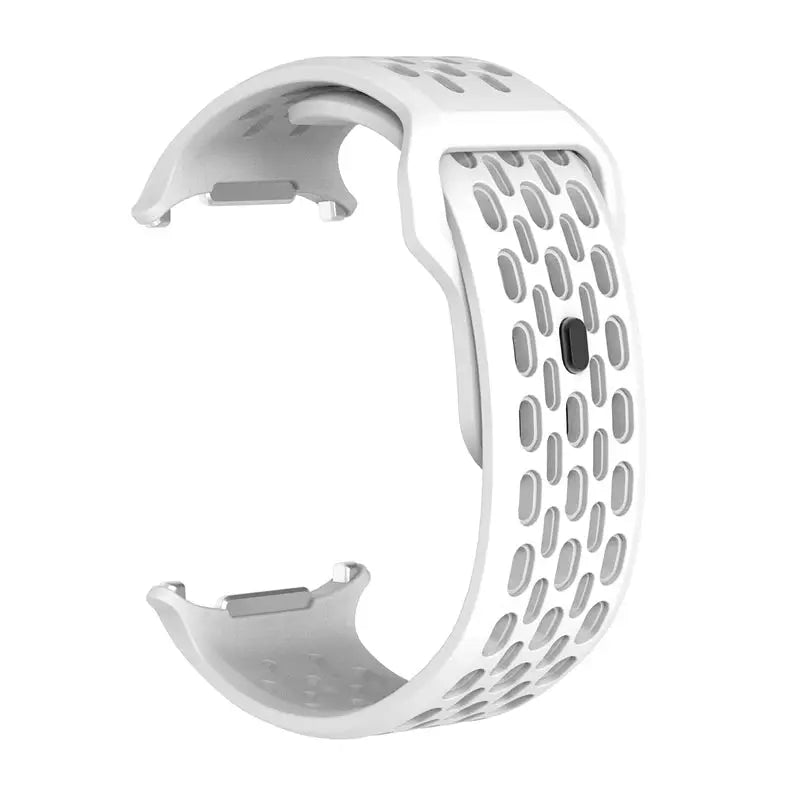 Marine Band silicone strap for Samsung Galaxy Watch Ultra 47mm, white perforated sport band