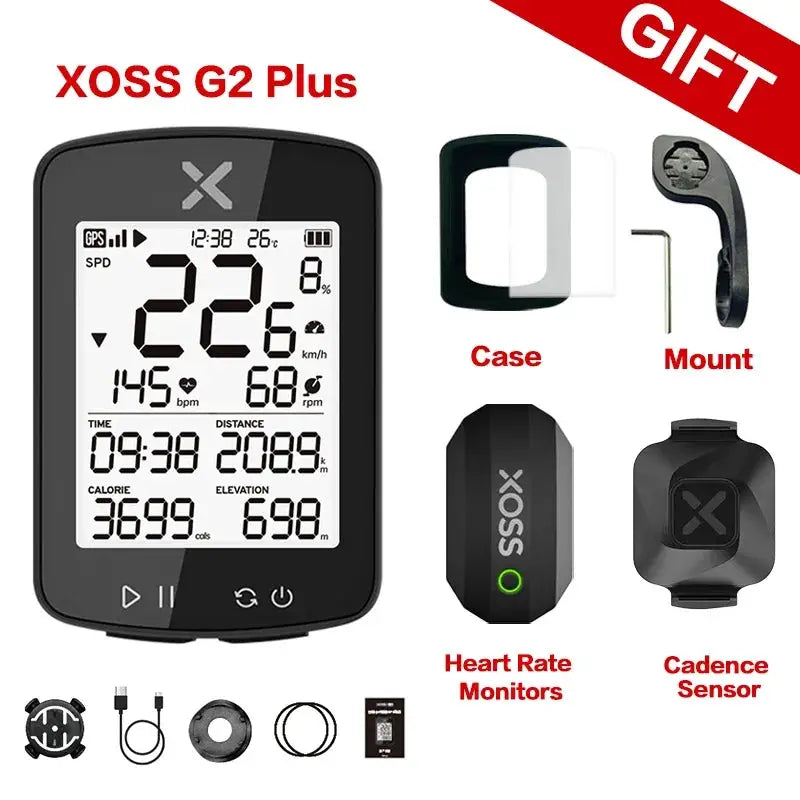 XOSS G2 GPS Cycling Computer With Wireless Speedometer Bluetooth Tracker Waterproof For Road And MTB Bikes Odometer