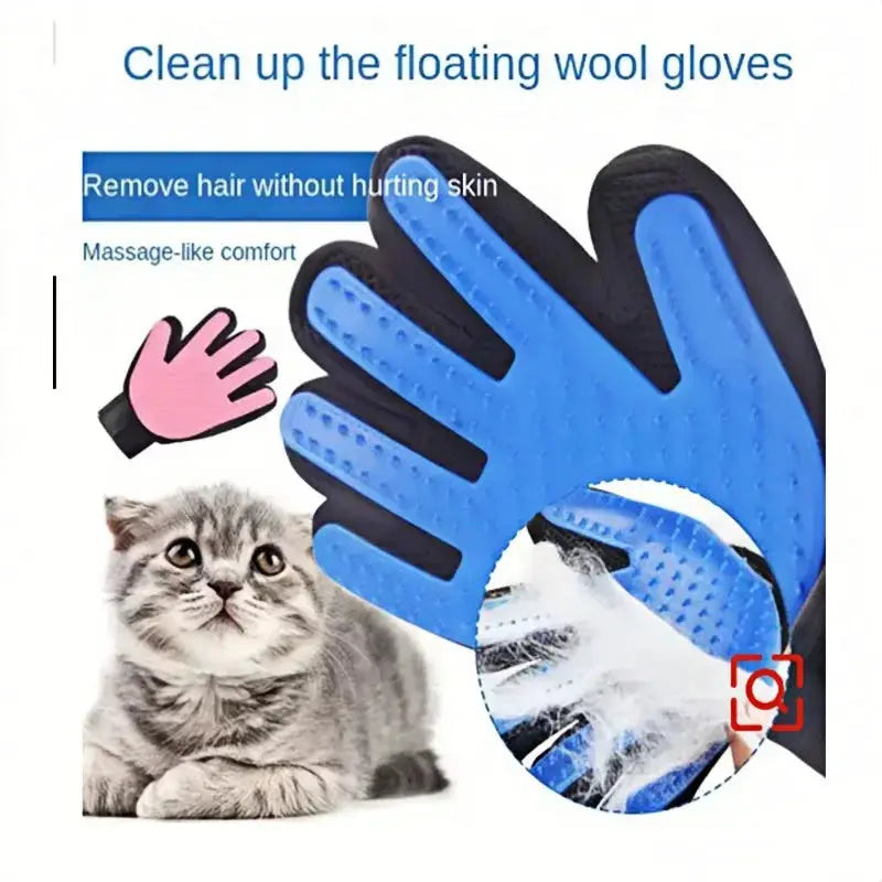 Pet Hair Glove Comb For Dog And Cat Grooming Deshedding Hair Remover Massage Brush Tool