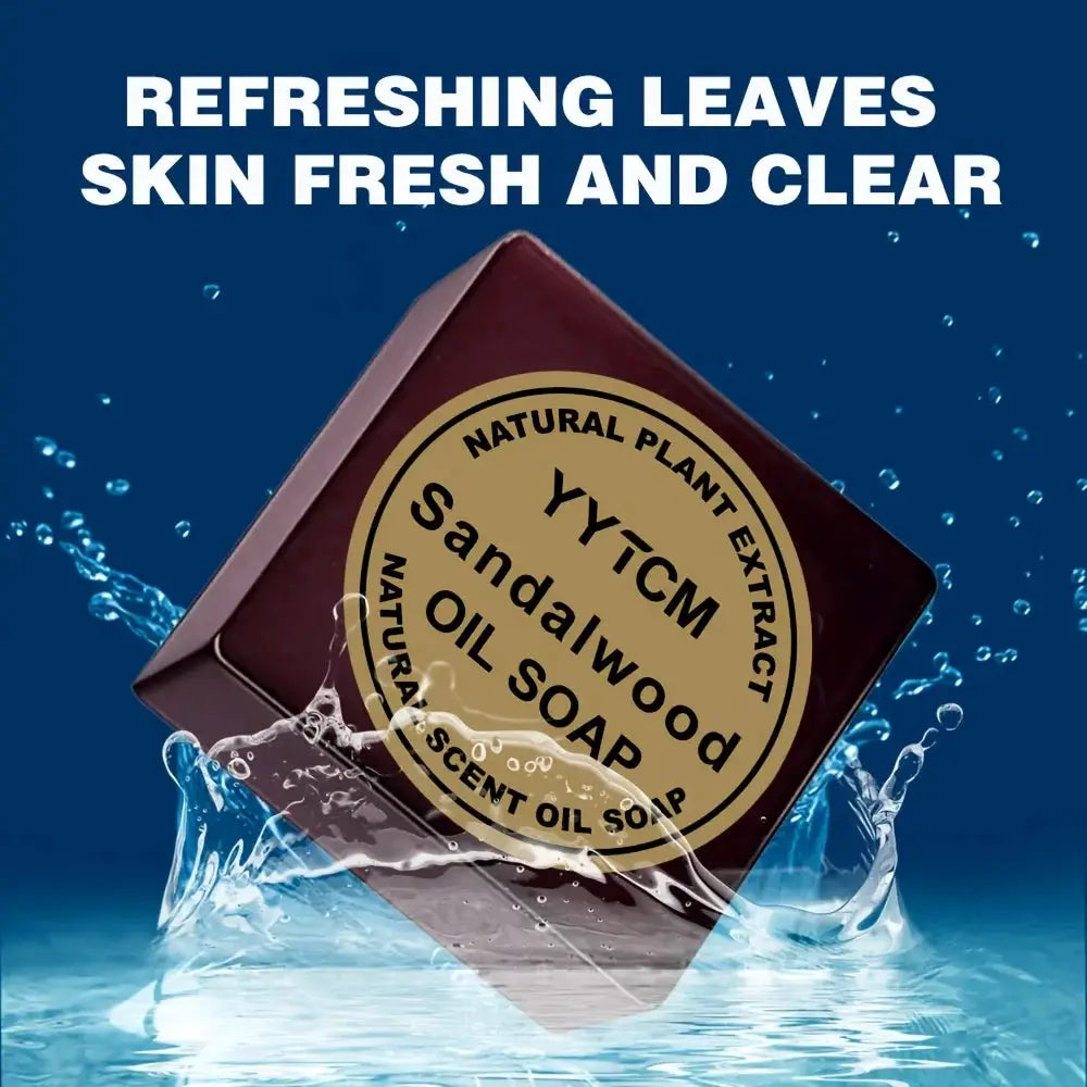Premium Sandalwood Soap For Men With Long Lasting Light Fragrance For Bath Hand And Face Washing Gentle Skin Care Gift