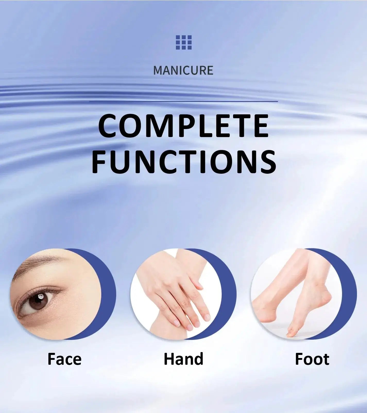 Nail cutter set by Simples Market; 9–19pcs stainless steel with folding bag for face, hand, foot.