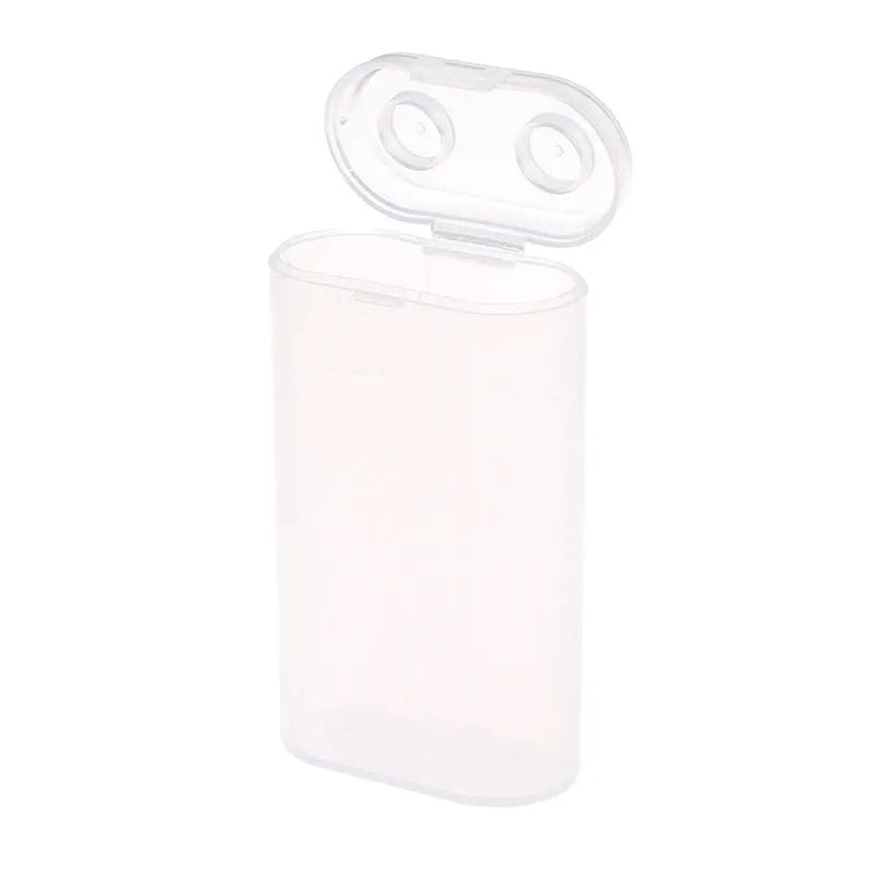 Portable Waterproof Clear 18650 Battery Storage Holder Case For Two Sections Safety Box