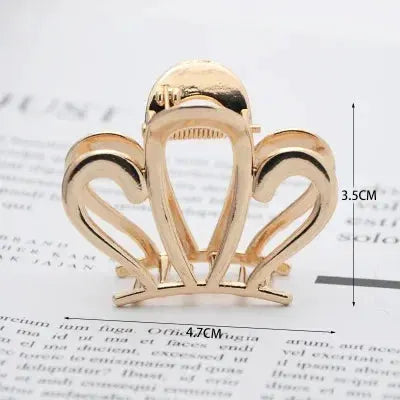 LuxeHair Geometric Metal Hair Claw Clip For Women And Girls Elegant Minimal Design For Secure Hold