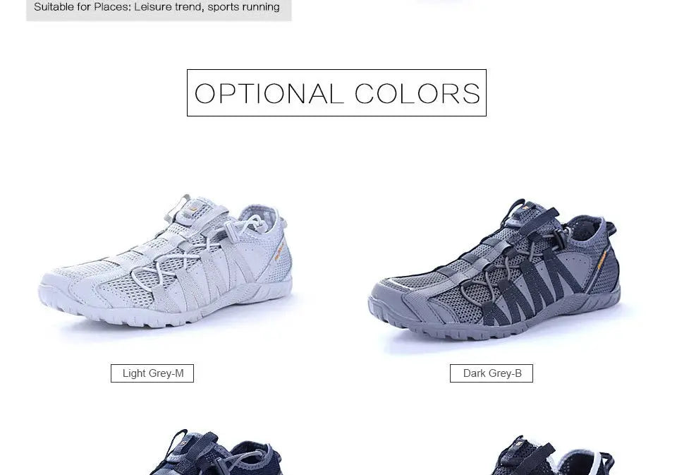 BONA men’s running shoes from Simples Market, lace-up athletic sneakers, two colorways: light grey and dark grey.