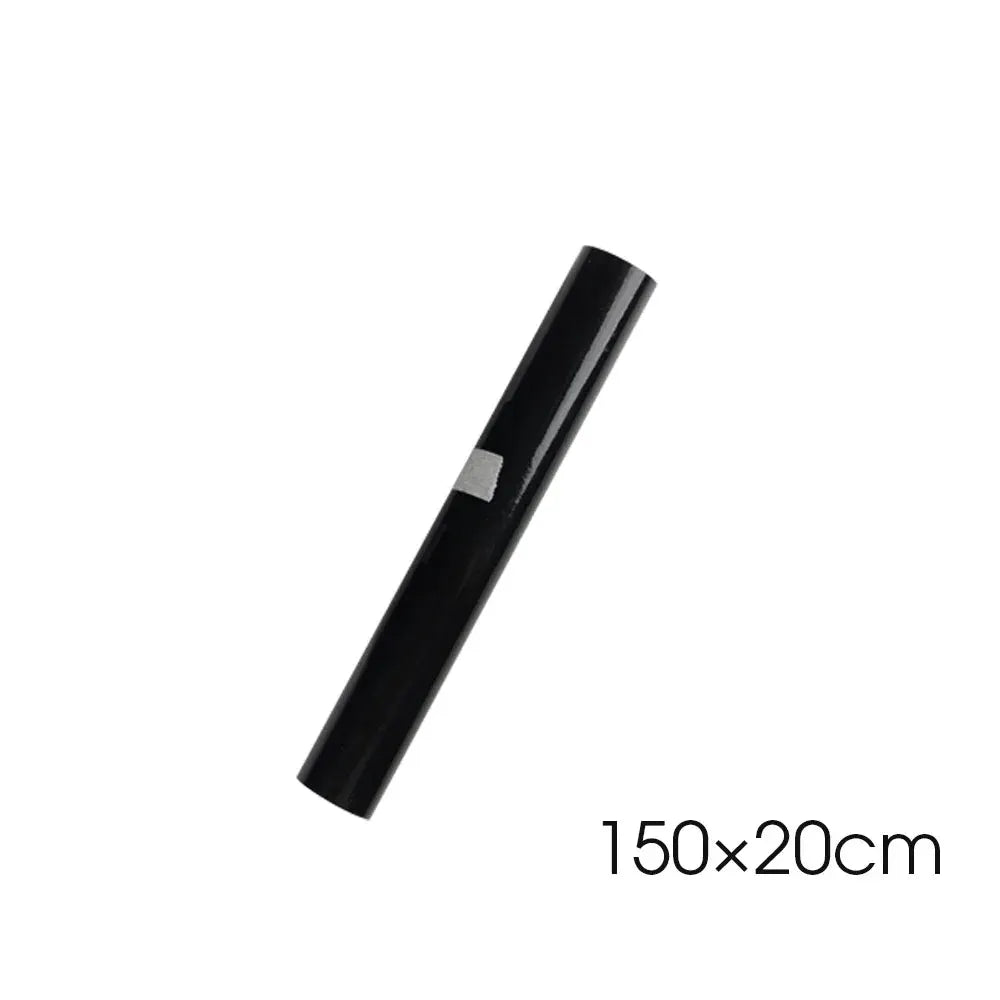 Gloss black vinyl wrap roll for cars and bikes, 150×50cm, Simples Market