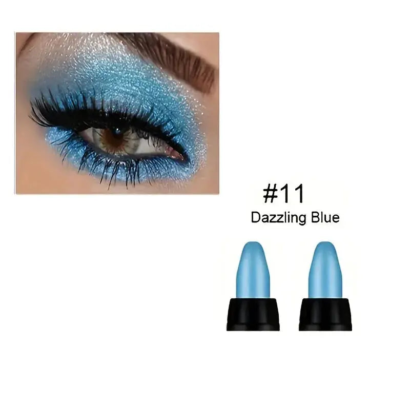 LustreLux 16 Colors Pearlescent Eyeliner Set Waterproof Long Lasting Glitter Eye Makeup