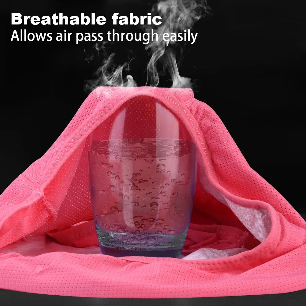 Pink leak-proof menstrual panties with breathable fabric