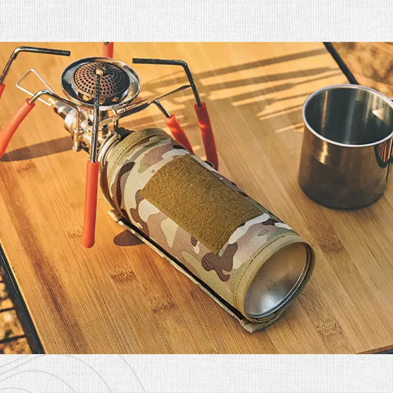 Outdoor Camping Gas Can Protective Cover Tactical Fuel Cylinder Sleeve Anti Fall Protection