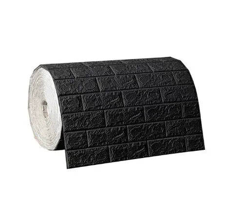 Retro Brick Wall Decor Self Adhesive 3D Brick Pattern Wall Sticker Roll PE Foam Wallpaper For Quick Room Update