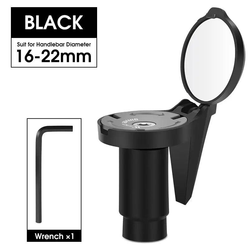 West Biking Universal Bike Rearview Mirror Adjustable Convex Mirror Rotating Handlebar End MTB Road Bike Accessory