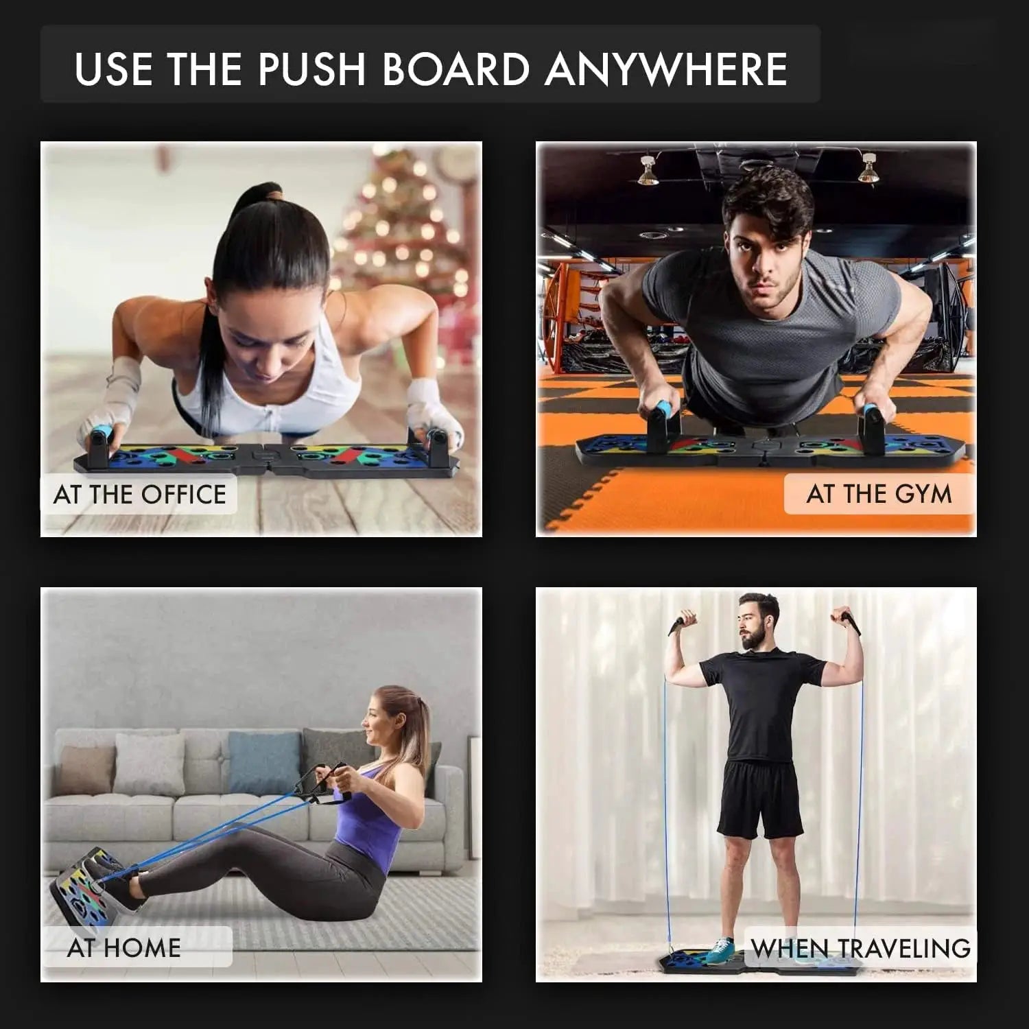 Household Multifunctional Push Up Training Board Portable Chest And Abdominal Muscle Workout Equipment