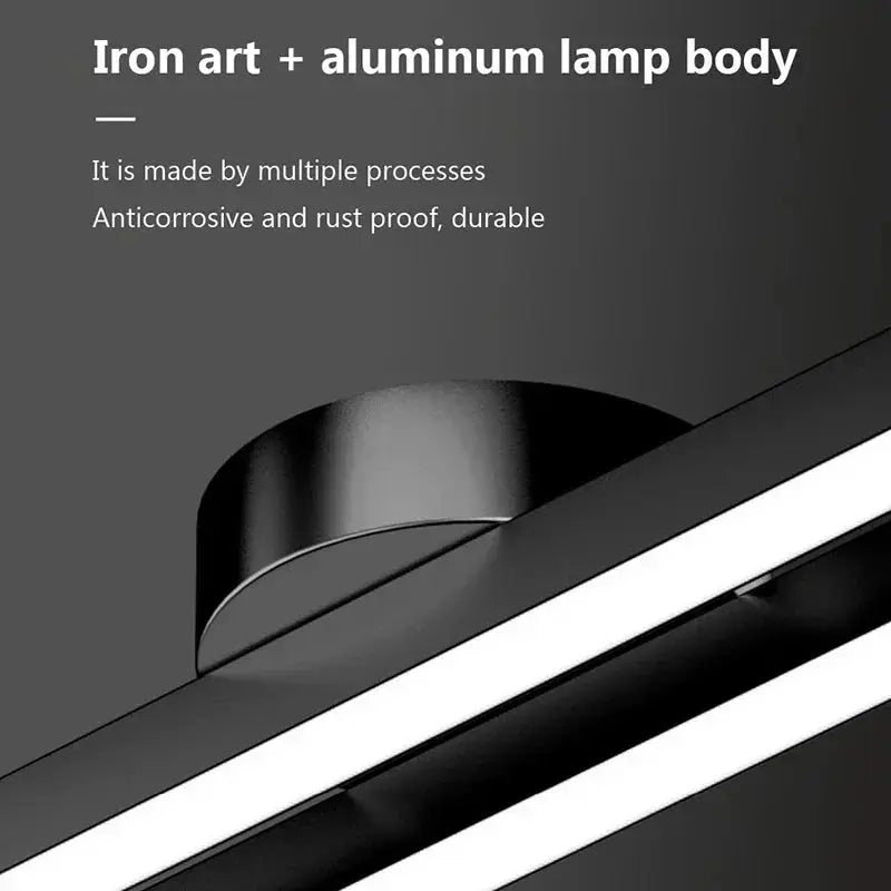 Modern LED ceiling light by Simples Market with aluminum lamp body and black finish