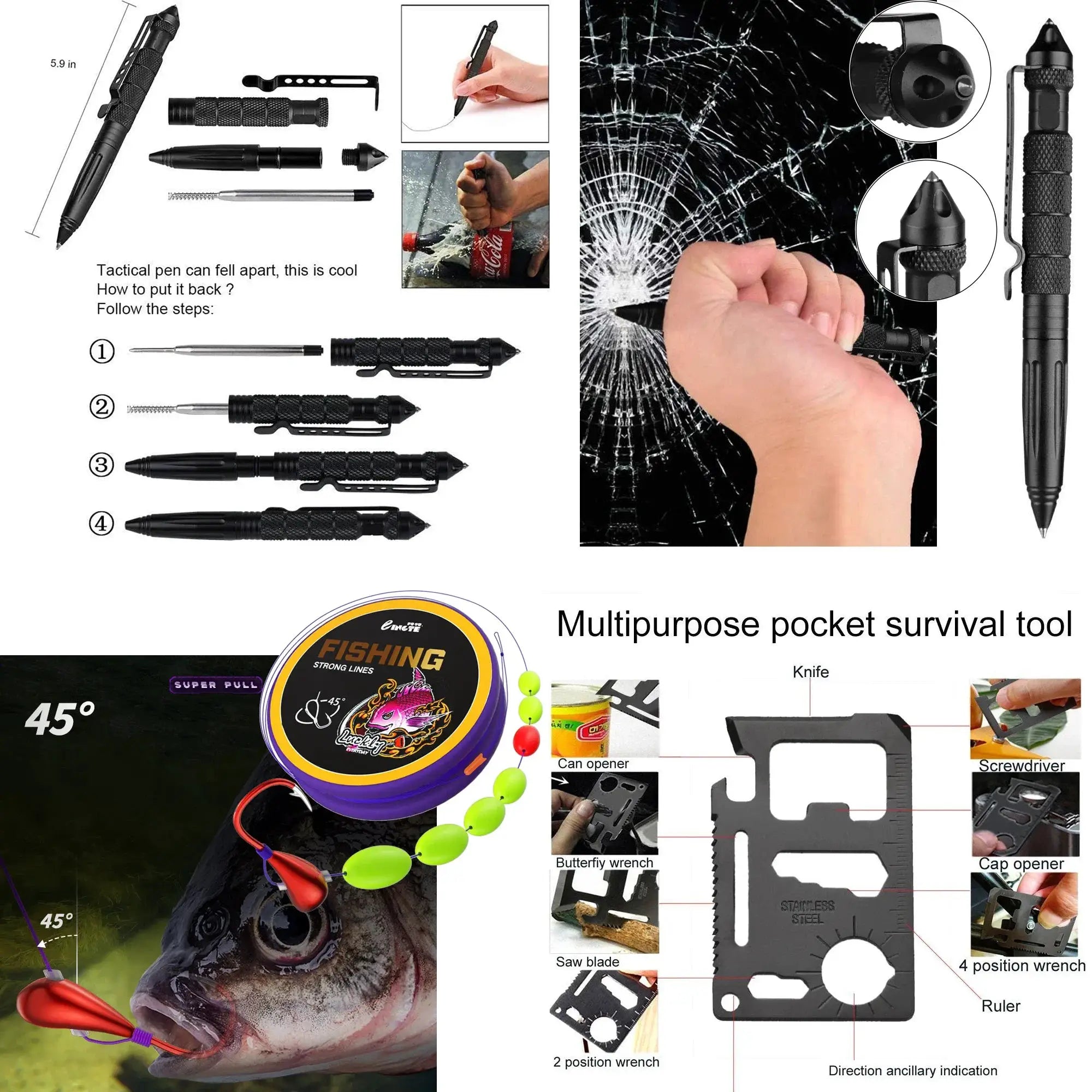 Tactical First Aid Kit For Car And Outdoor Survival MOLLE Pouch Medical Bag Self Defense EDC Gear For Camping Hiking