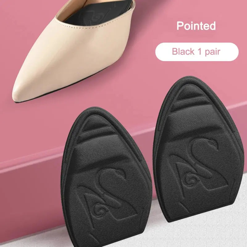 FootEase Forefoot Pad Half Insoles Non Slip Cushion For Pain Relief And Size Reduction In High Heels