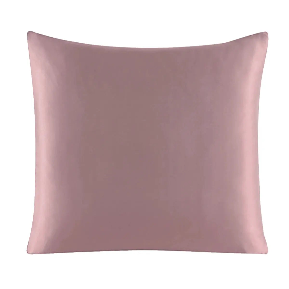 Silk pillowcase with zipper by Simples Market in pink, 40x40cm