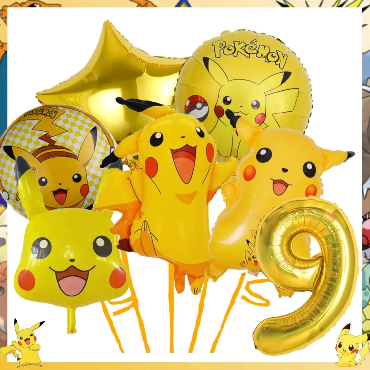 Pokemon Pikachu Birthday Party Decor Set Disposable Tableware Tablecloth Cups Plates Napkins Balloons Baby Shower Kids