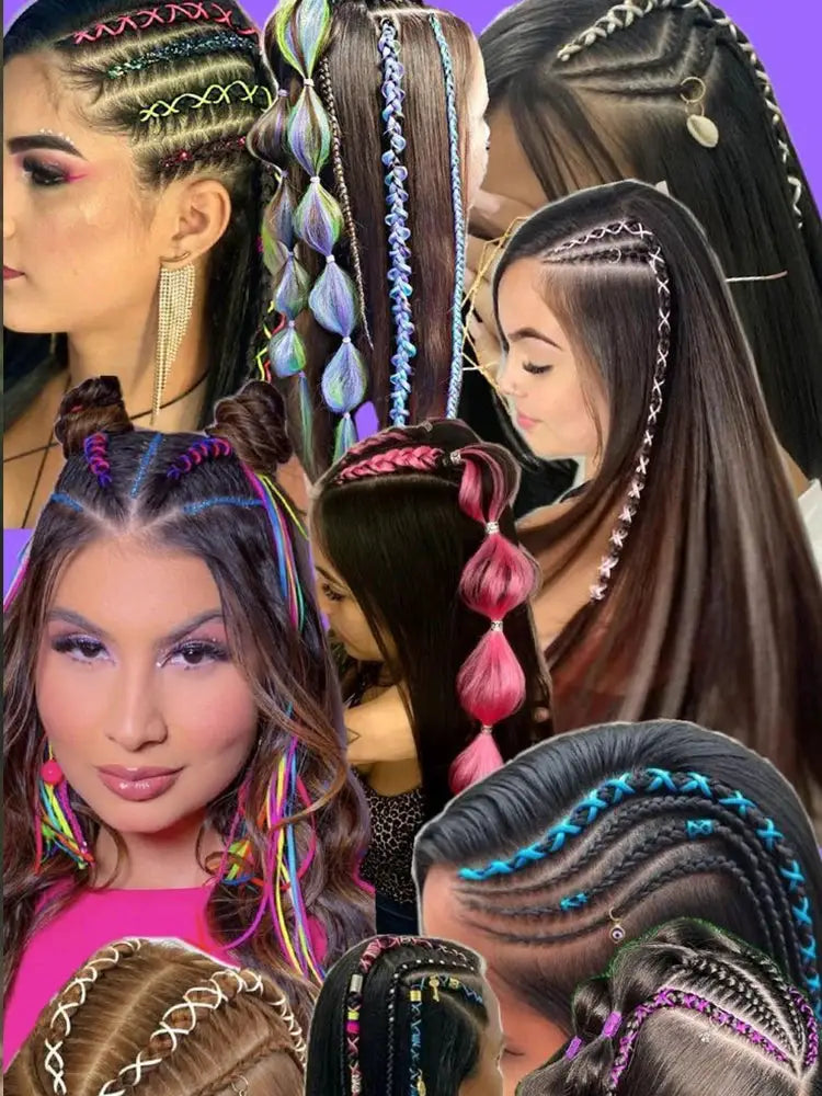 Simples Market synthetic Kanekalon crochet hair, pre-stretched curly jumbo braids in colorful styles.