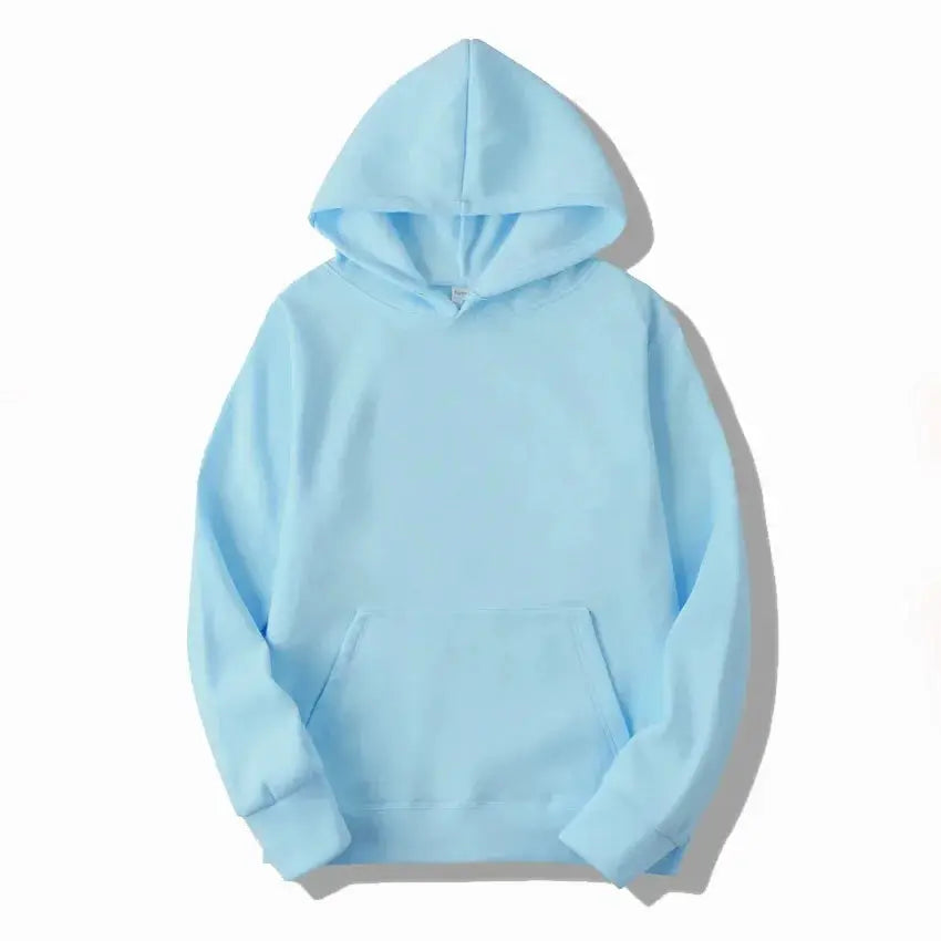 NovaWear Unisex Solid Color Hoodie Sweatshirt All Season Comfort Regular Fit Polyester Knit