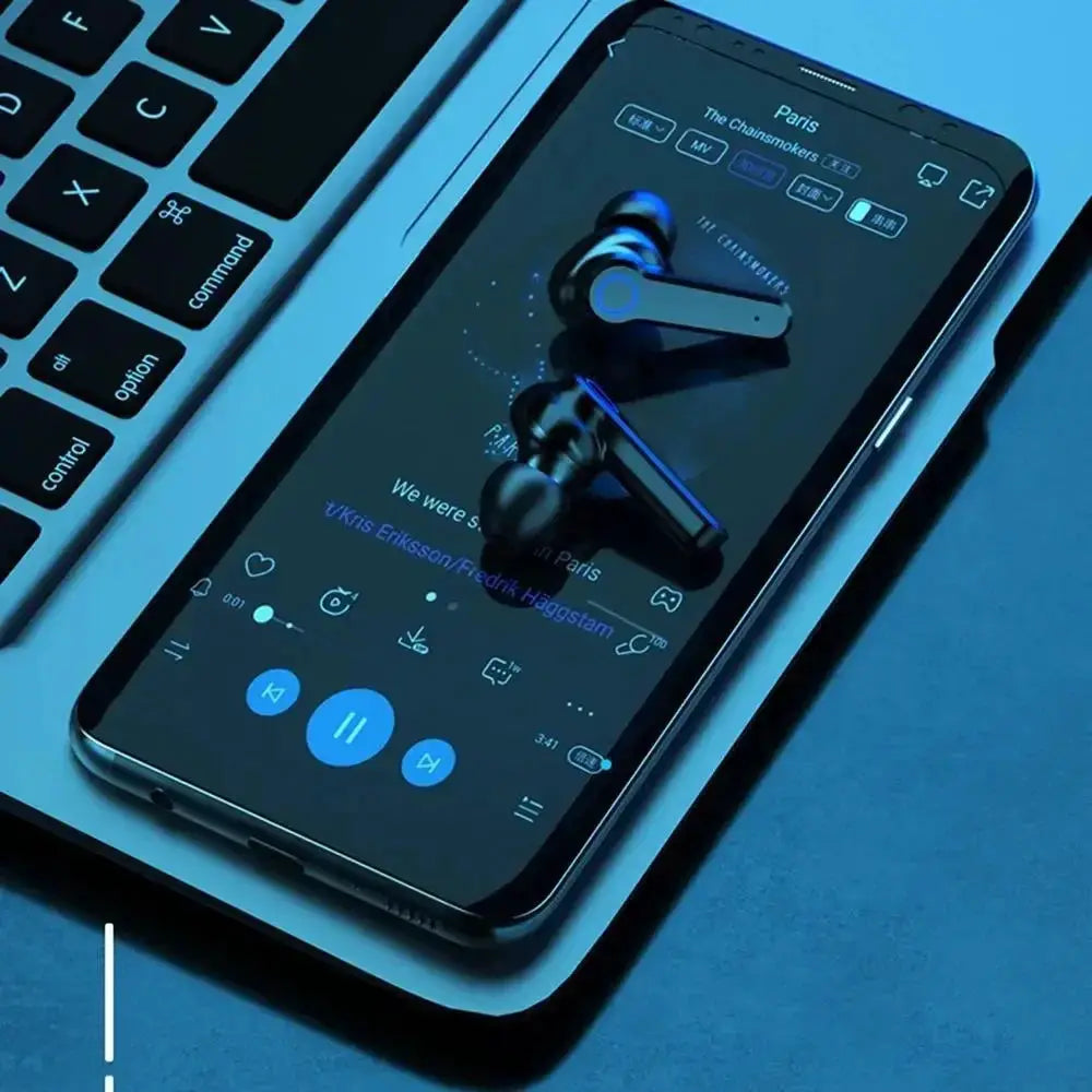 Original M19 Bluetooth Headset Wireless In Ear Sports Earphone With Intelligent Touch Control And LED Battery Display