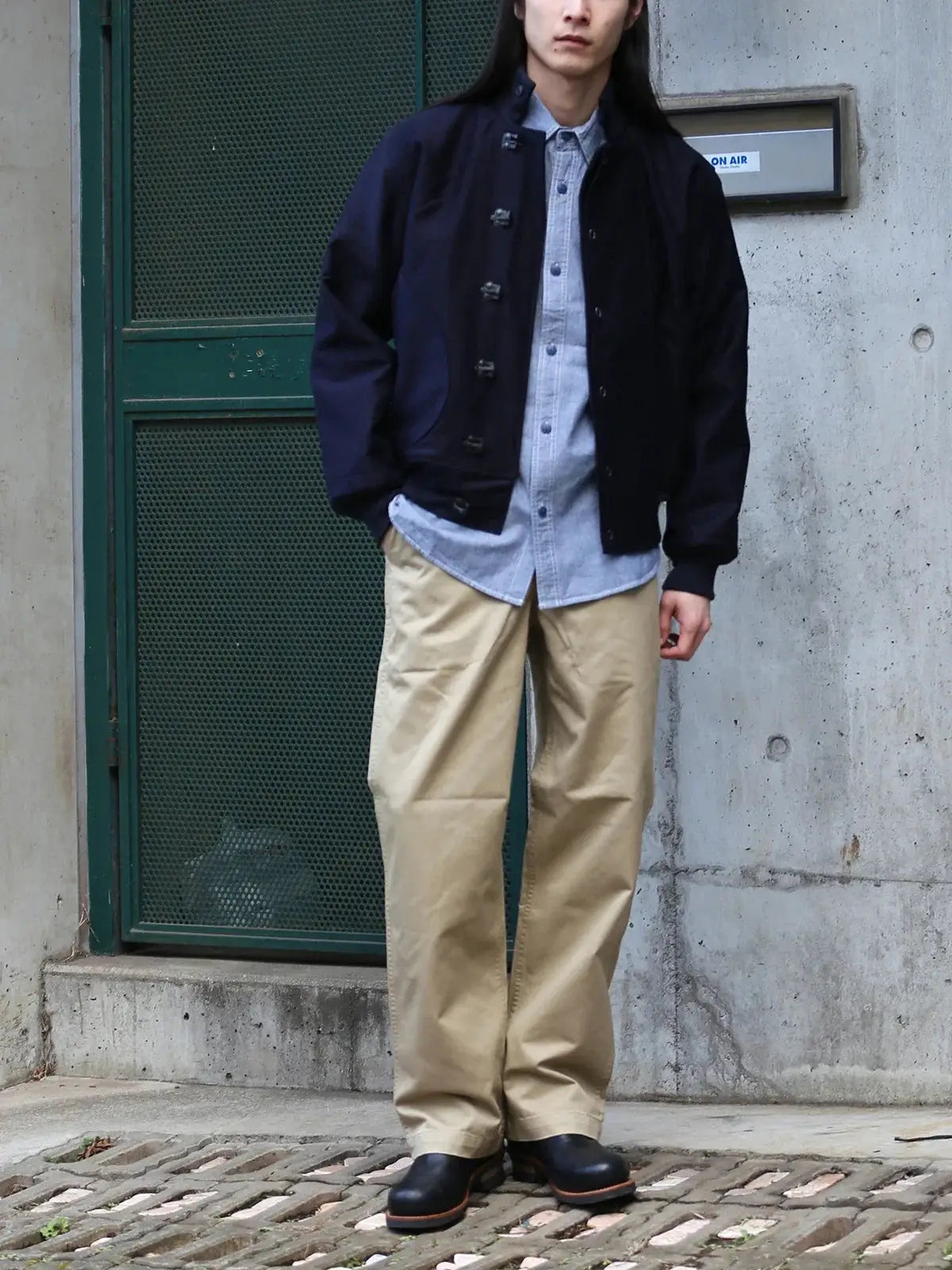 Rugged Bronson Army Chino Trousers, khaki 1942-pattern military-style casual pants