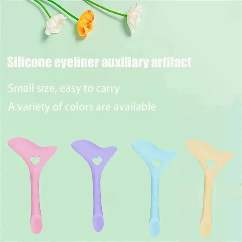 SiliconeEase Multi Functional Eyeliner Stencil Set Reusable Soft Silicone For Precise Salon Quality Makeup