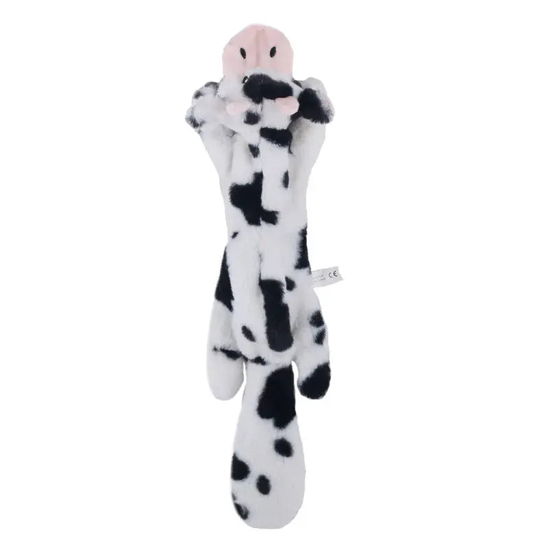 Interactive Plush Dinosaur Dog Toy for Small Dogs and Cats Durable Fleece Chew Toy